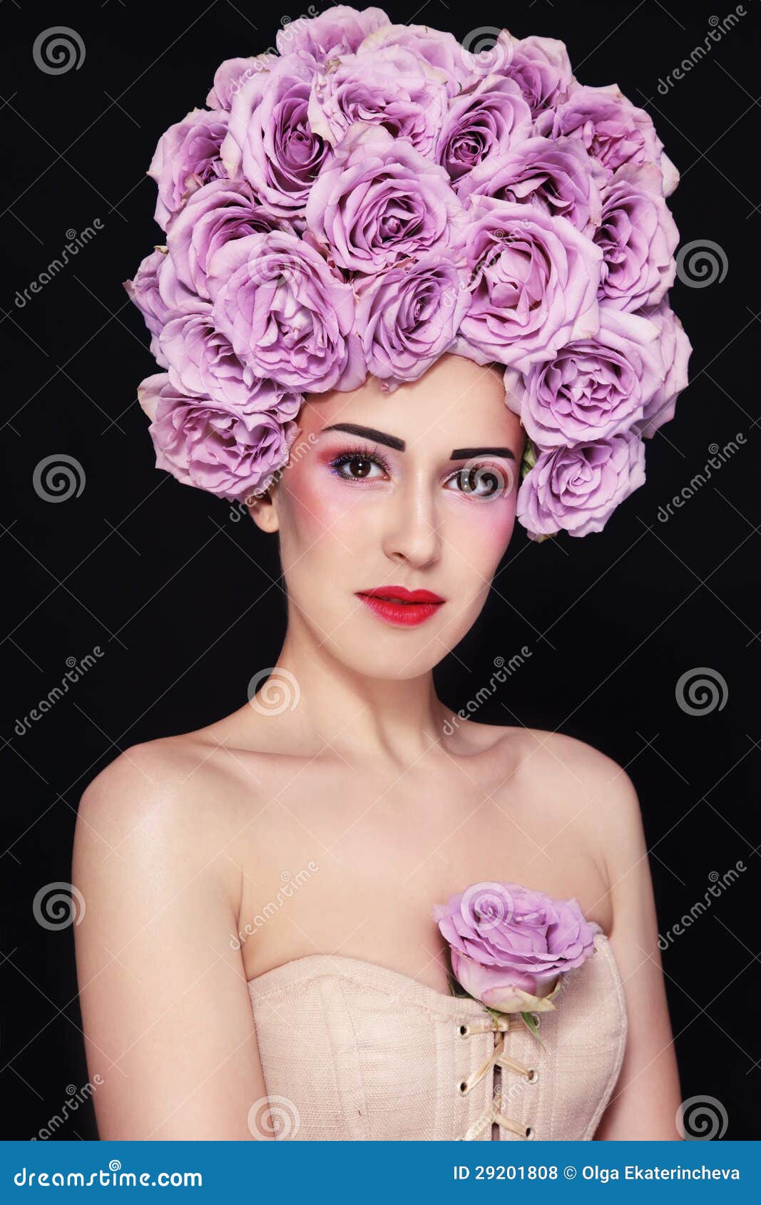 Queen of roses stock photo. Image of beautiful, girl - 29201808