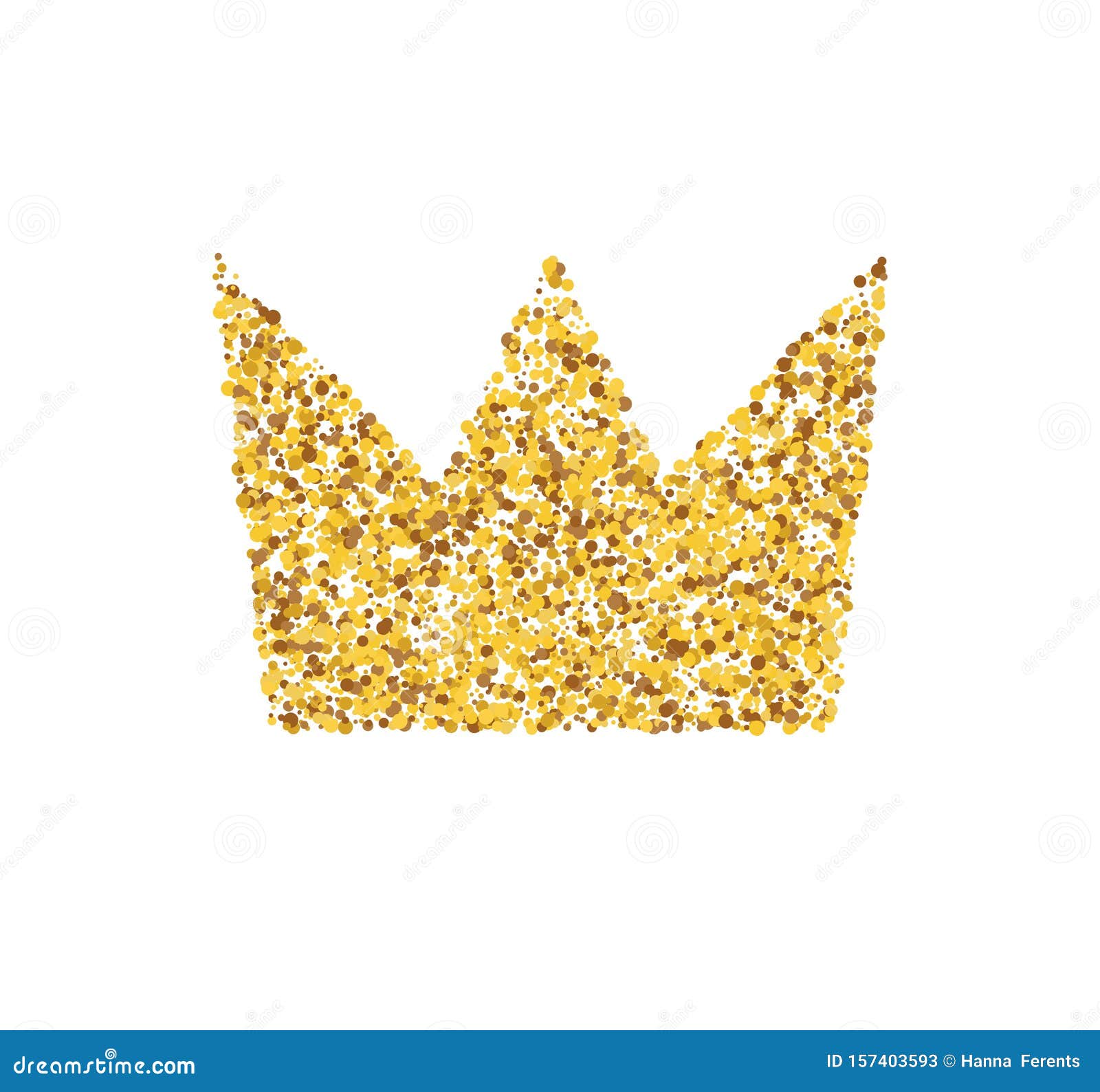 Download Queen`s Gold Crown With Glitter Isolated On White ...