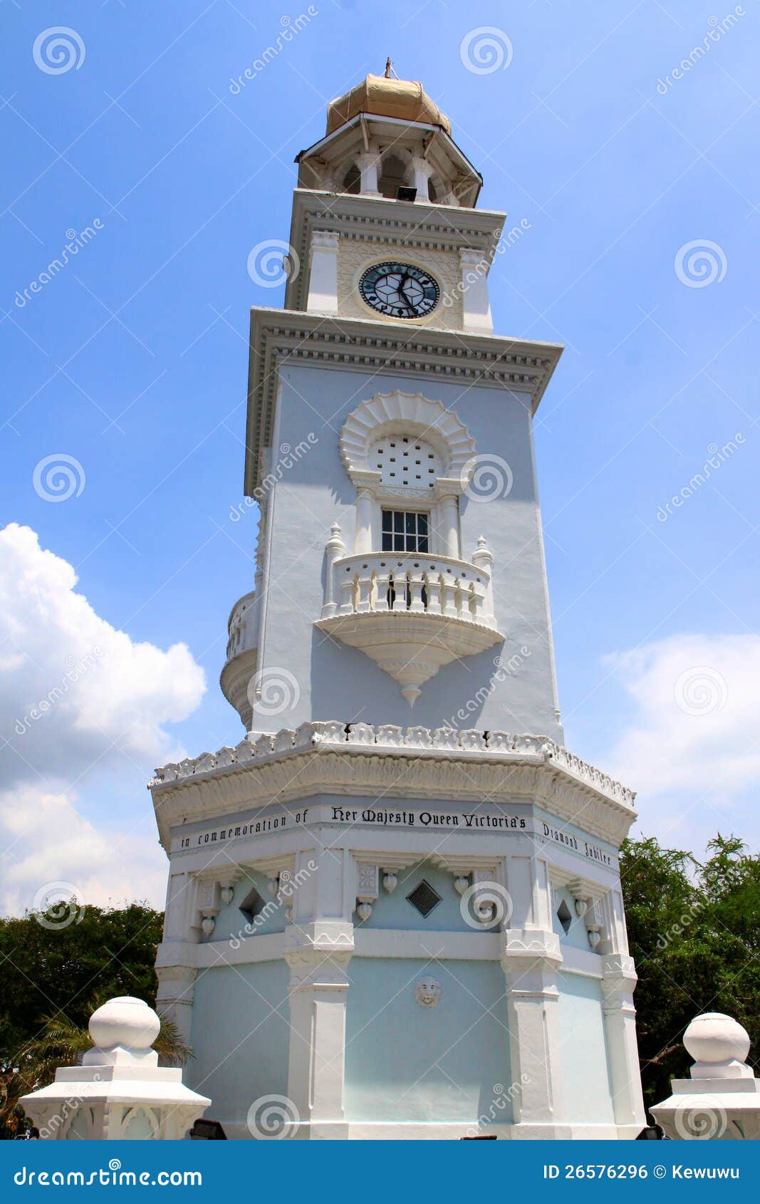 Queen Victoria Memorial Clock Tower, Penang Royalty Free Stock Image