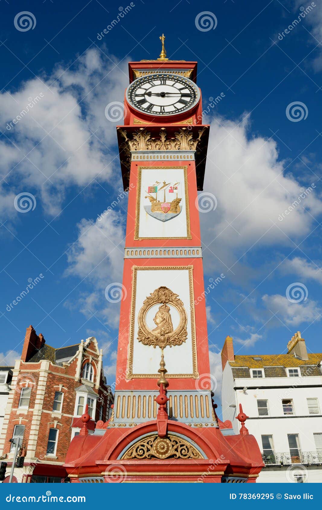 Queen Victoria S Jubilee Clock in Weymouth Stock Image Image of