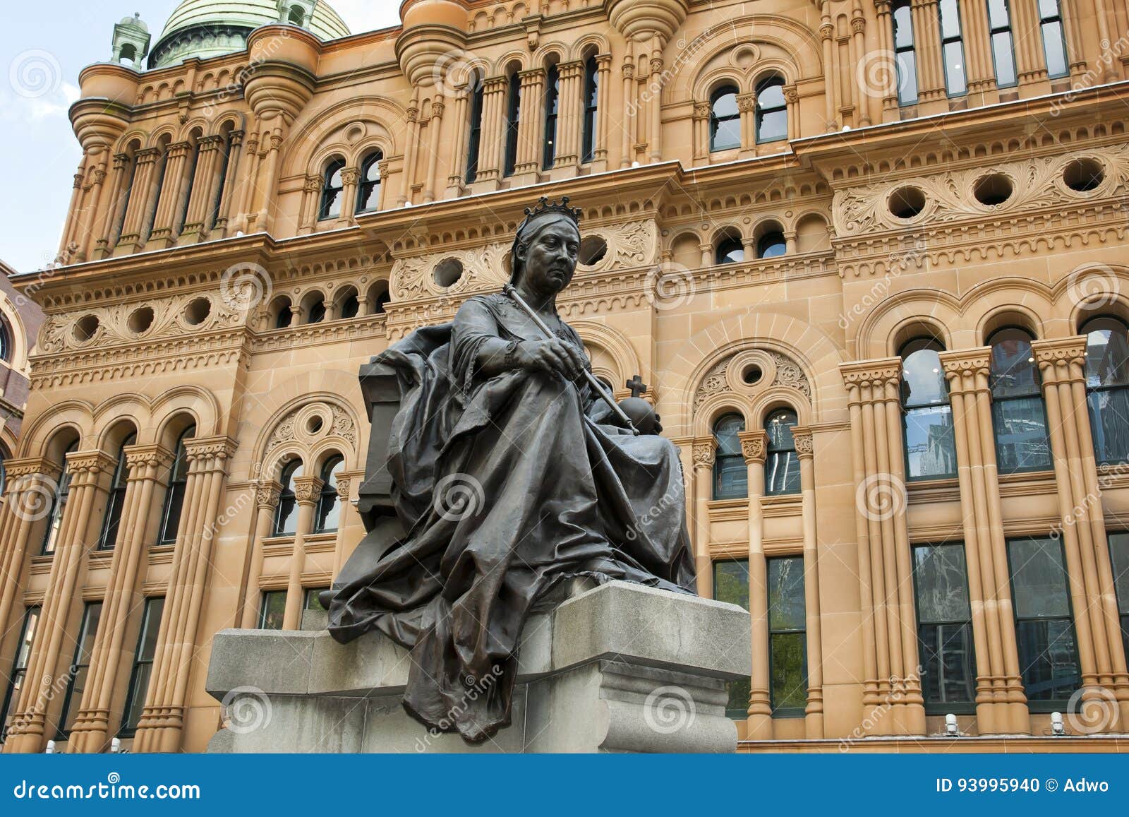 Queen Victoria Statue Sydney Australia Stock Photo Image of