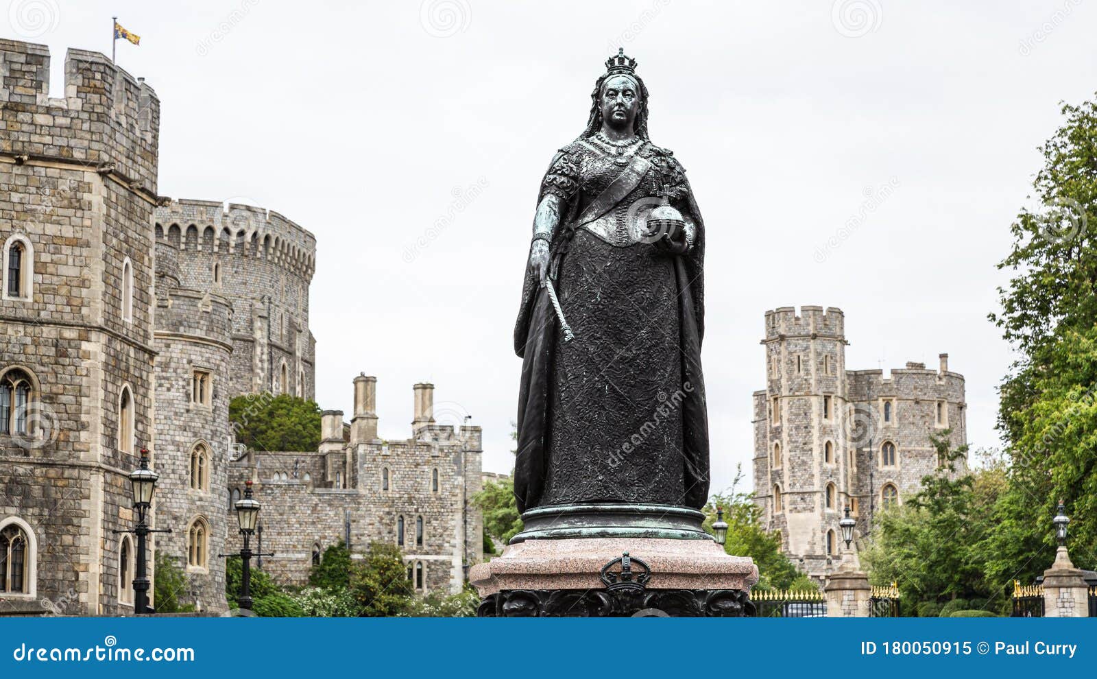 Queen Victoria Statue at Windsor Castle Stock Image Image of figure