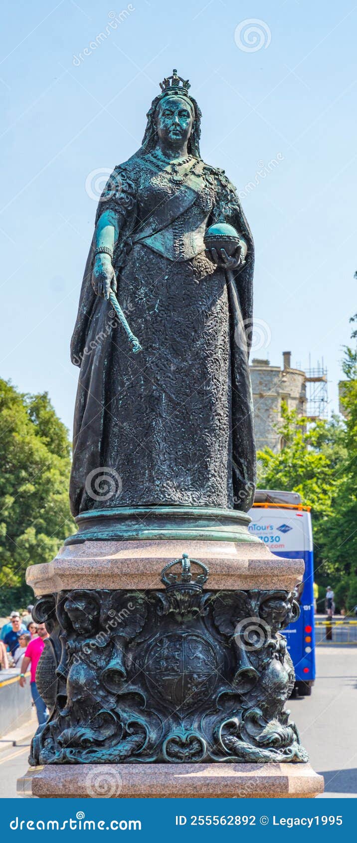 Queen Victoria Statue at Windsor Castle Editorial Photography Image
