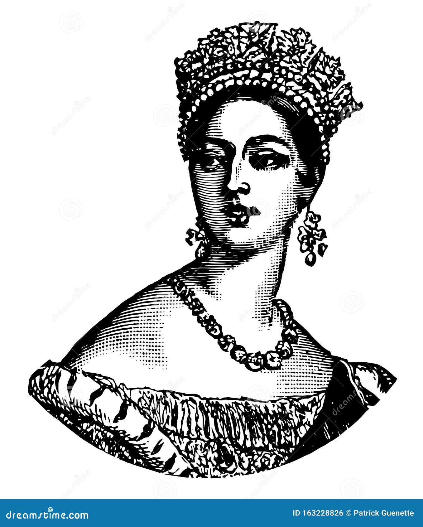Queen Victoria, Vintage Illustration Editorial Photo - Illustration of