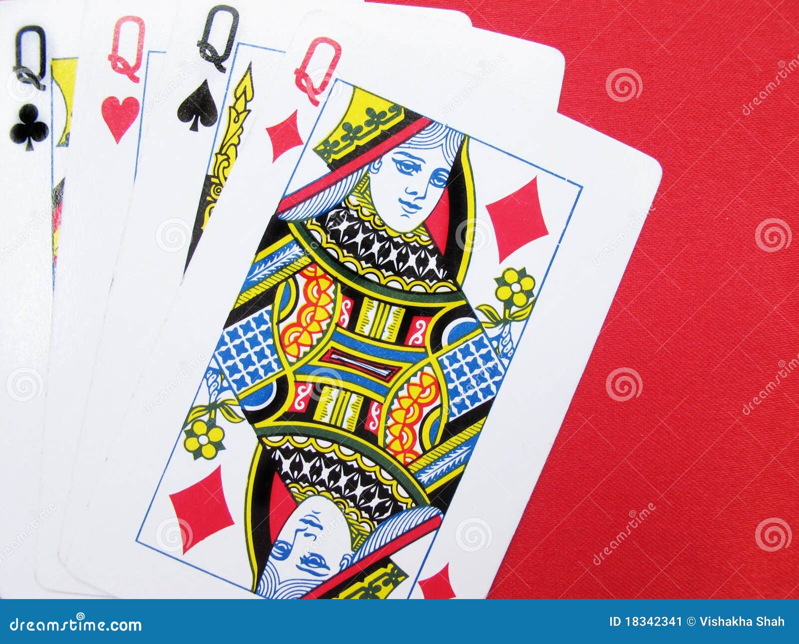 Queens stock image. Image of card, played, addiction - 18342341