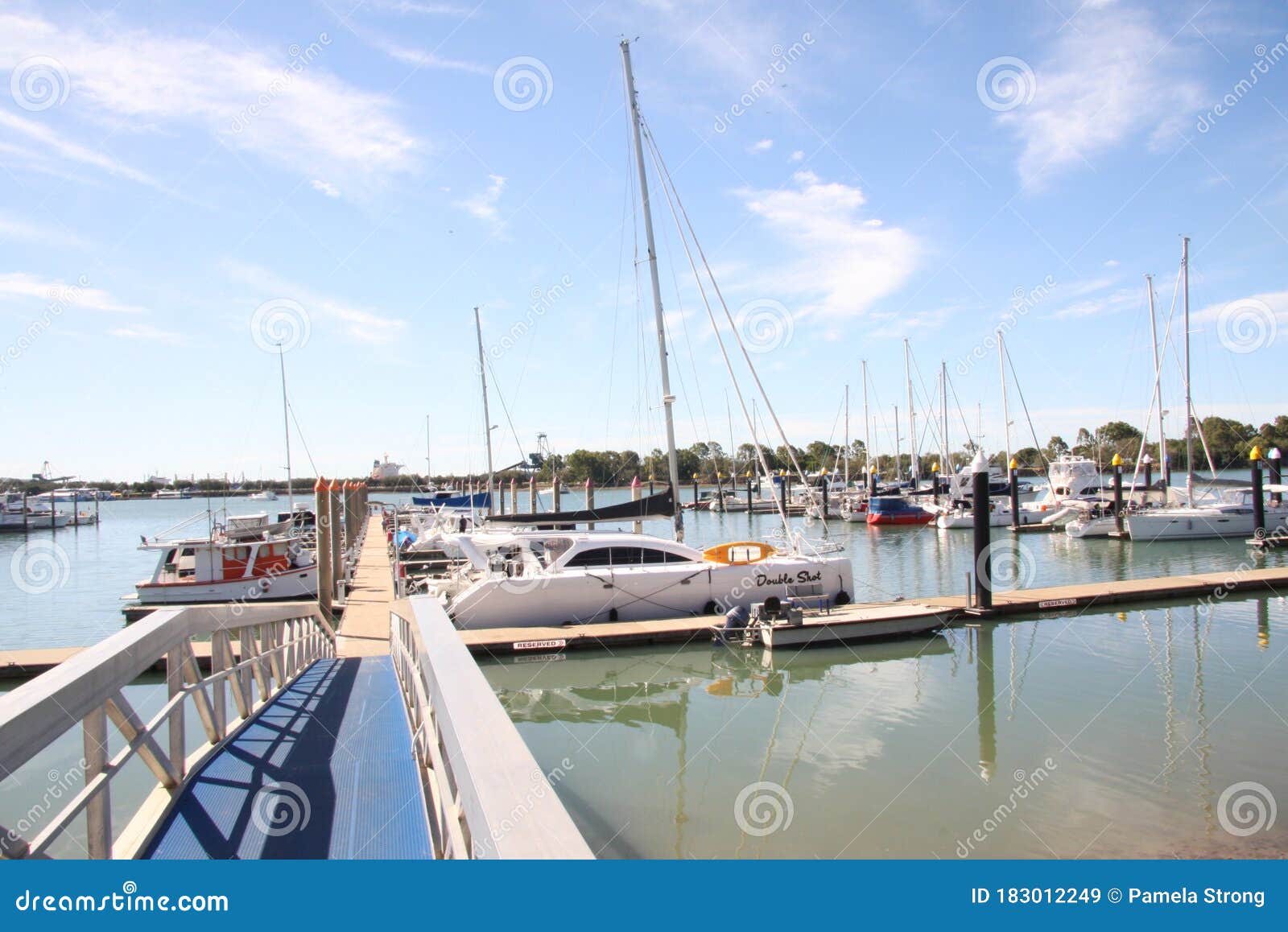 Boat Marina in Gladstone Queensland Stock Image - Image of queensland ...