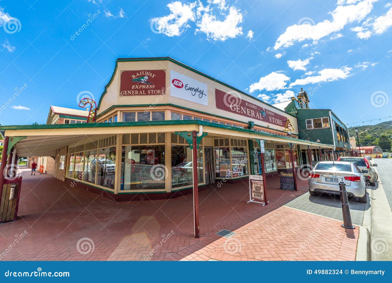 Queenstown Tasmania Store editorial stock image. Image of shopping