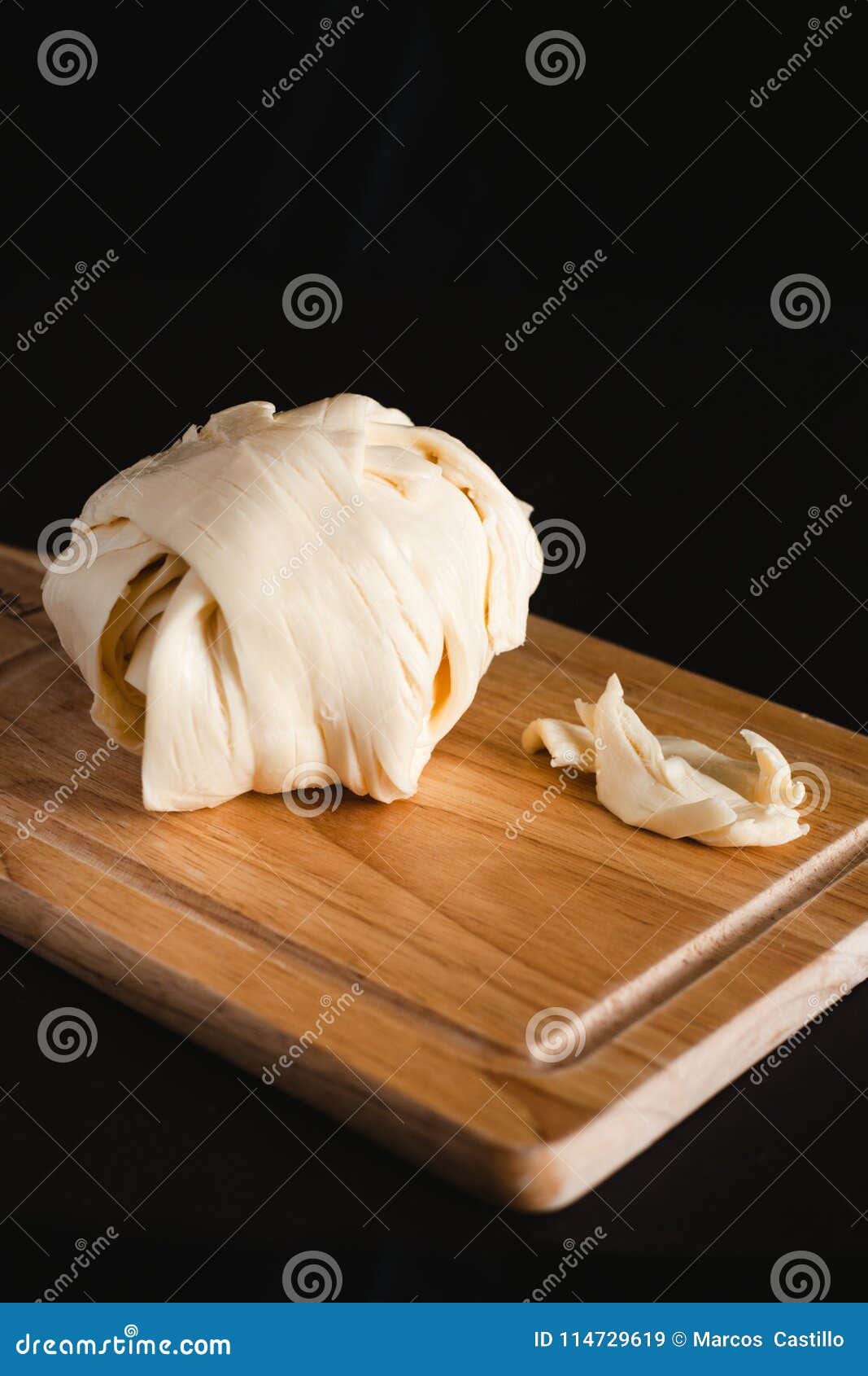 Queso De Oaxaca, Quesillo, Comida Del Quesadilla De México Imagen de