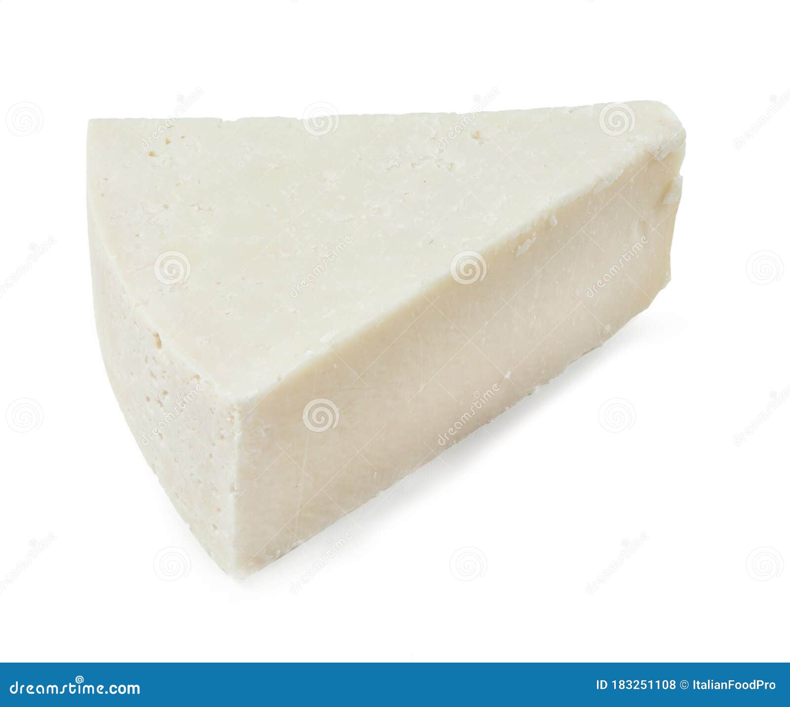 Queso Pecorino Romano Aislado Foto de archivo Imagen de blanco