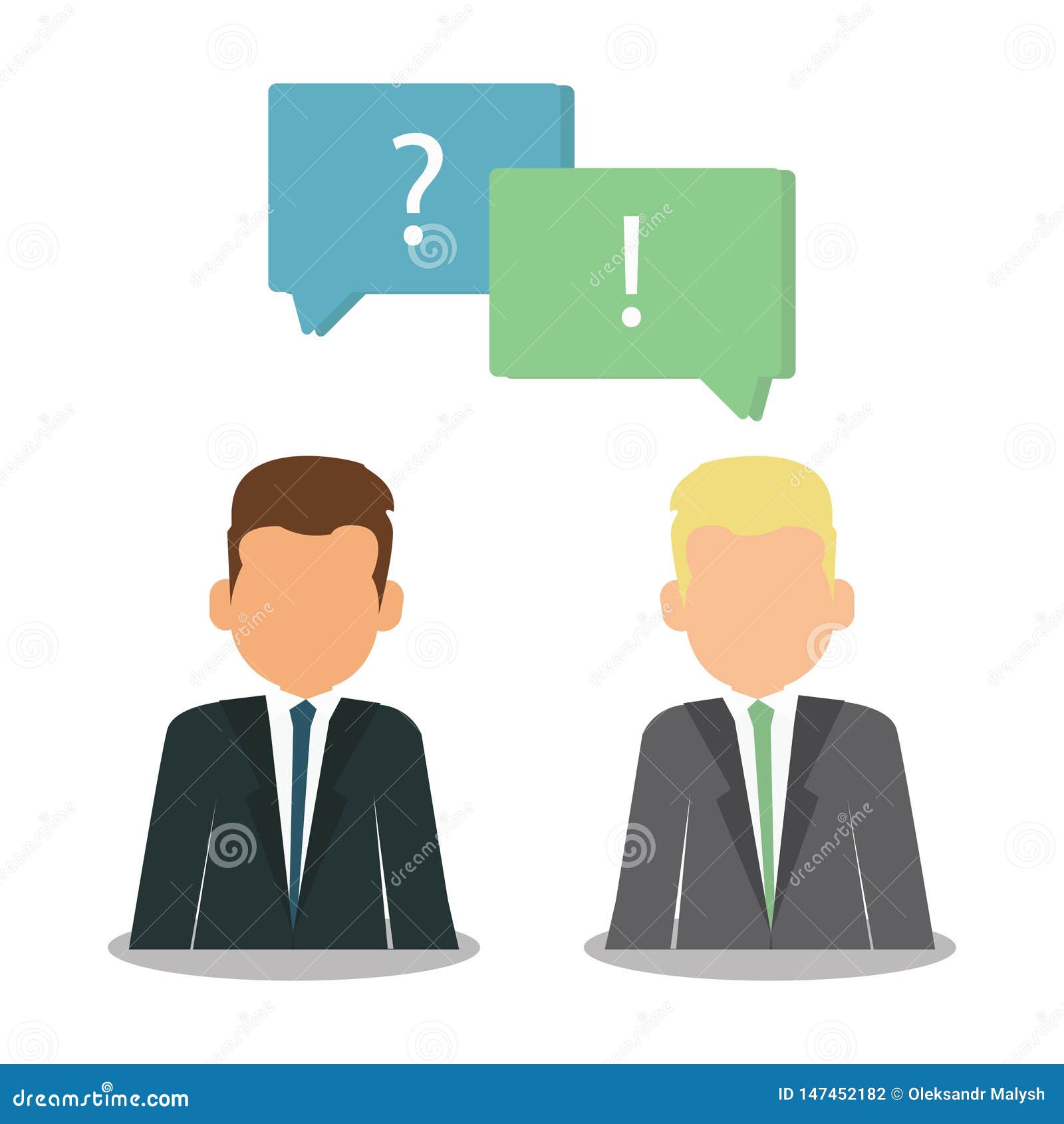 Question and Answer Marks with Speech Bubbles. Web Development with ...