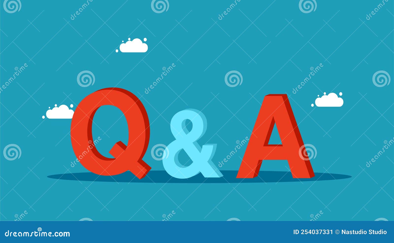 question and answer. q and a s. business concept vectro