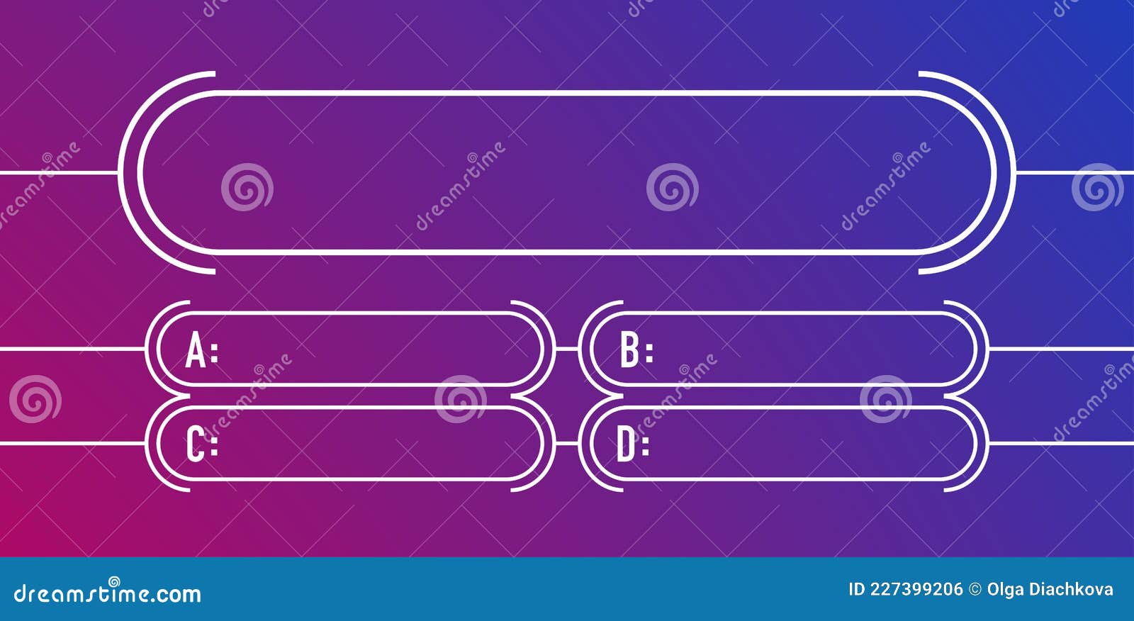 Question And Answers Modern Style Stock Vector Illustration Of Game Form 227399206