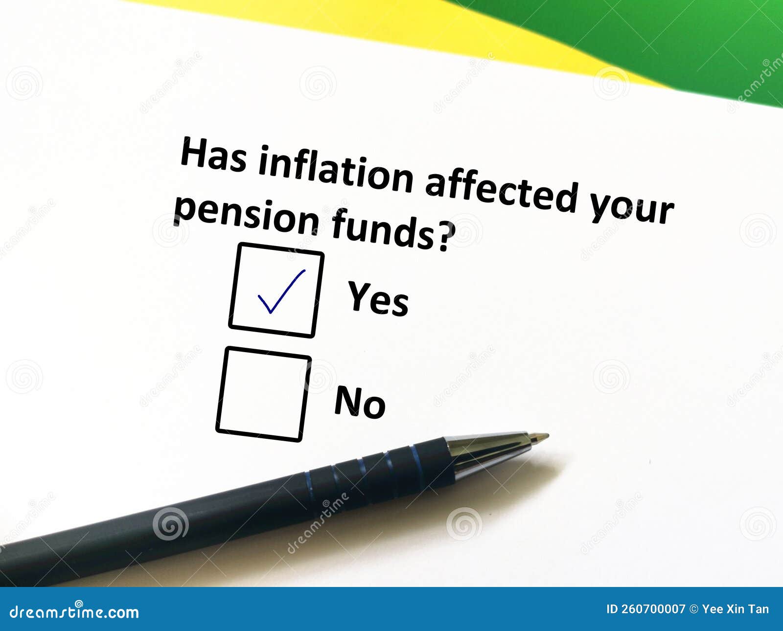 Question about inflation stock image. Image of funds 260700007