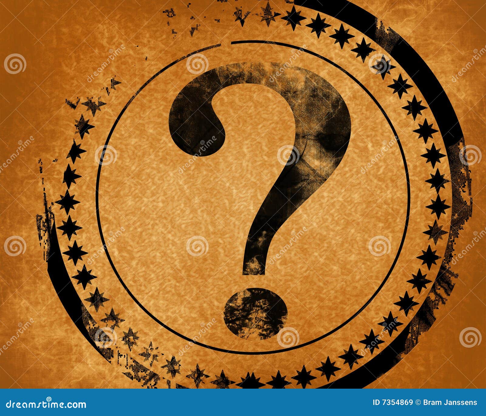 Question mark stock illustration. Illustration of reflecting 7354869