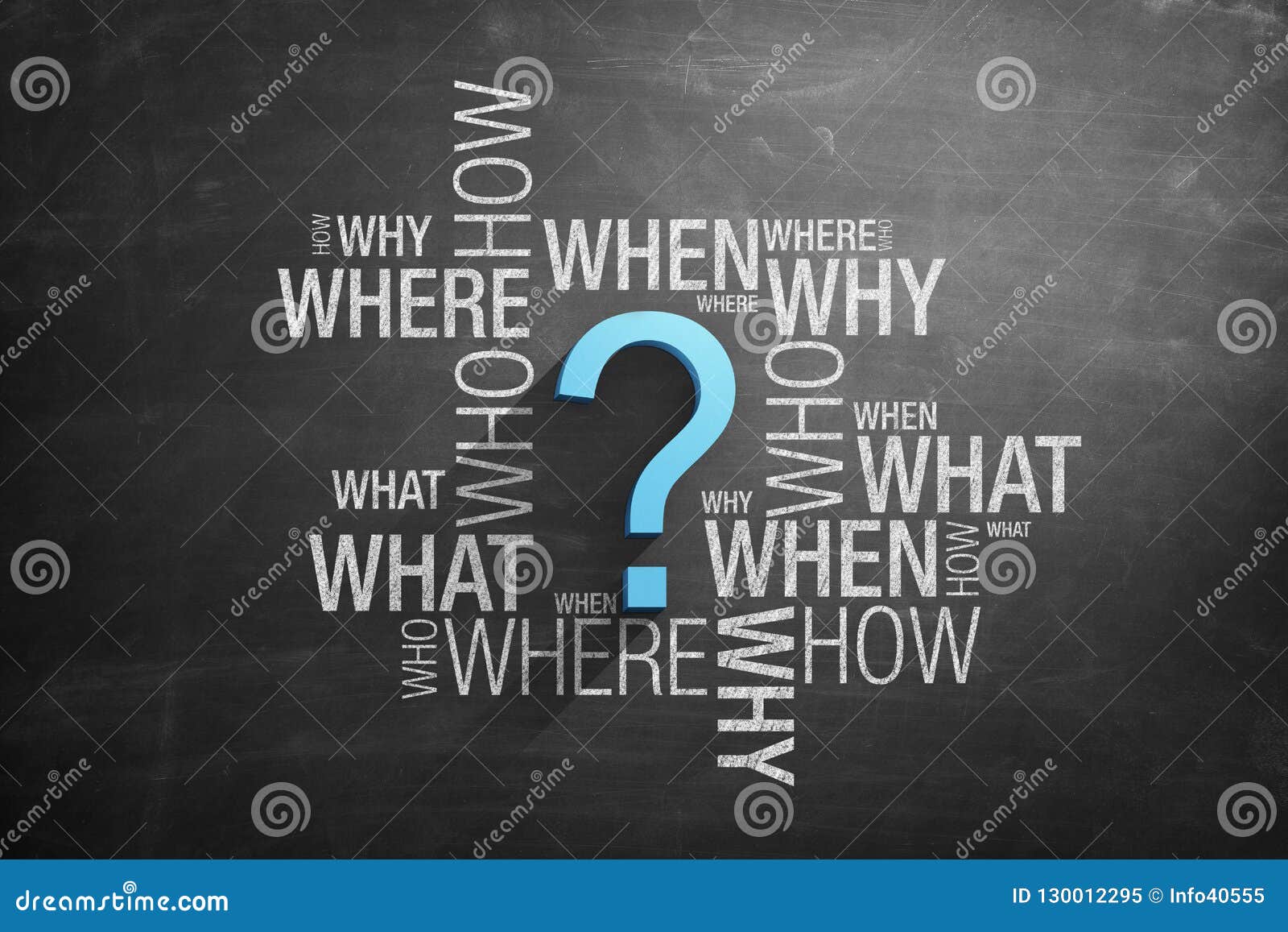 Question Mark Icon on Blackboard Stock Illustration - Illustration of ...