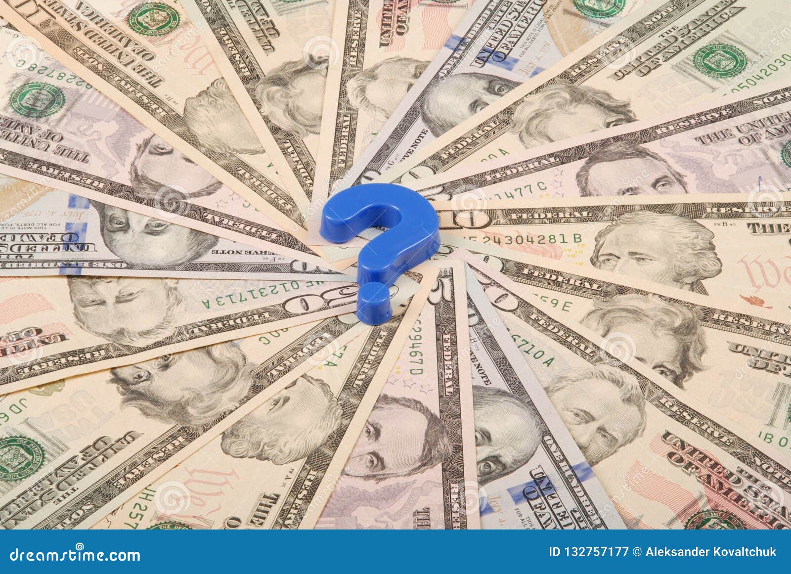 Question Mark On Mandala Kaleidoscope From Money Stock Image Image of