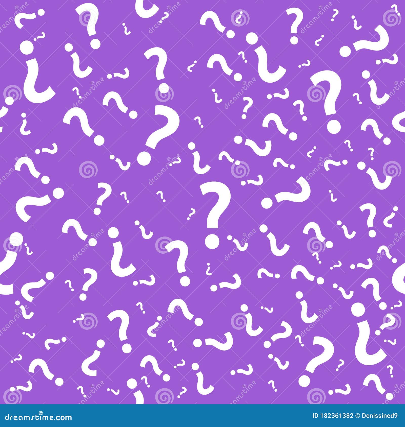 question mark seamless pattern. trivia poster  template, random punctuation marks background, quiz loading page,  illu