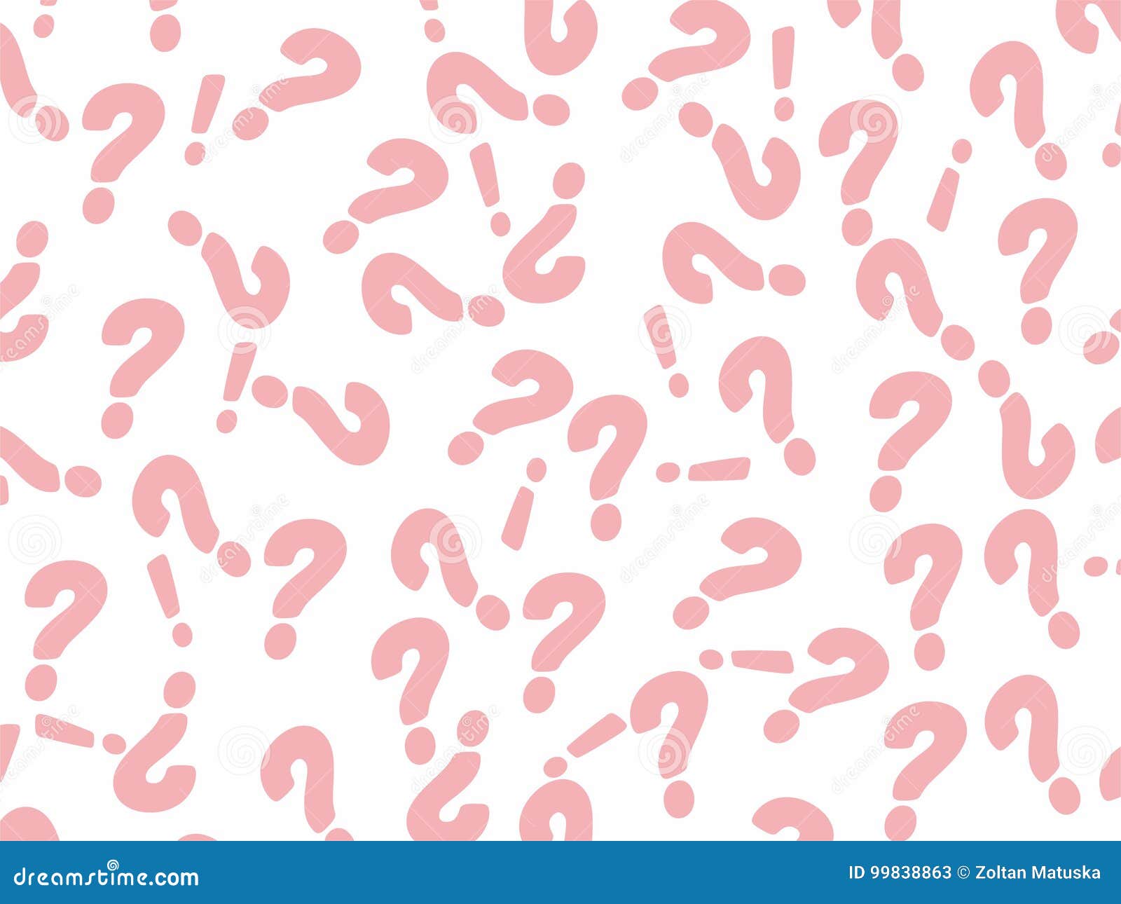 Question Mark Pattern Pink Abstract Background Vector Stock Vector ...