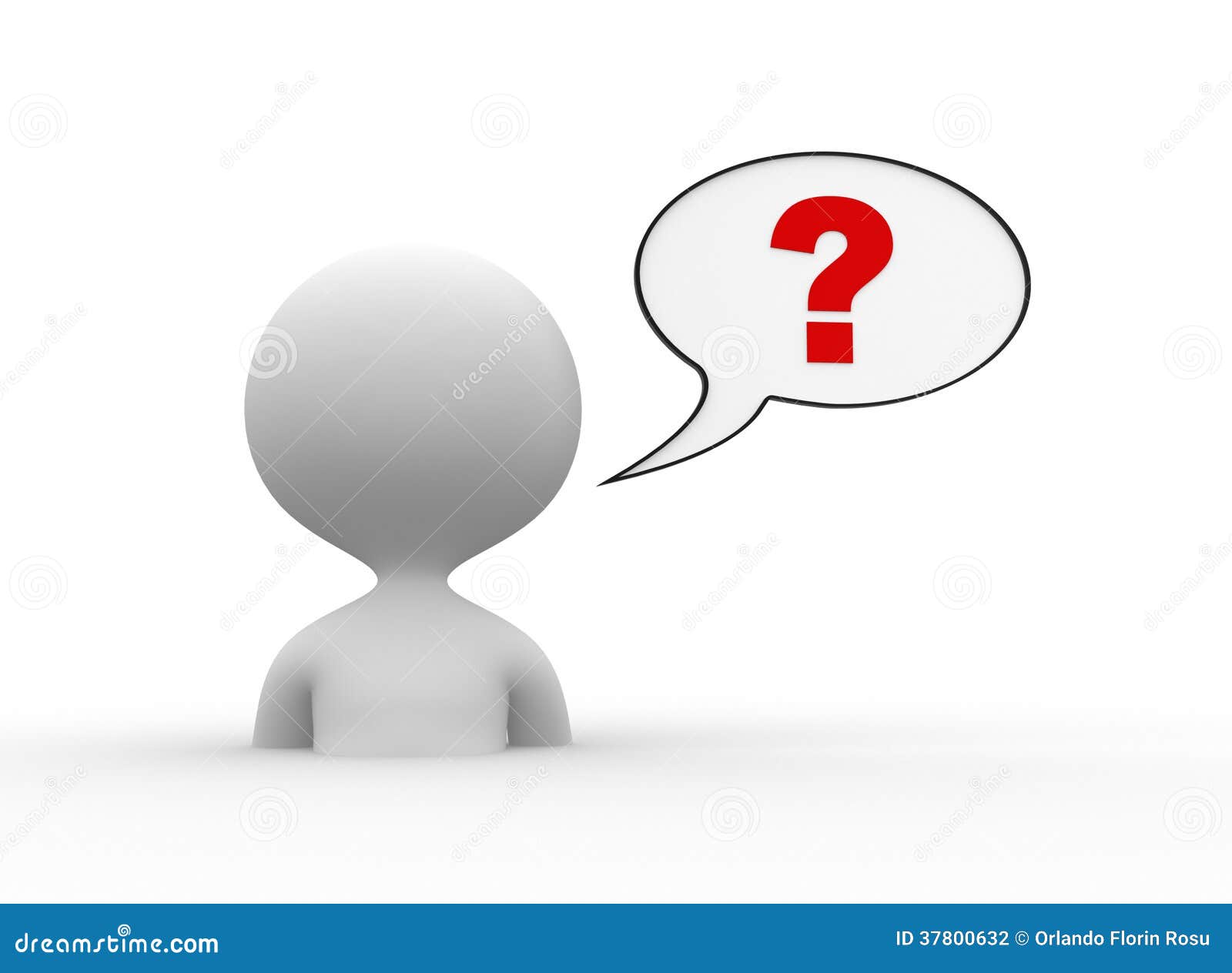 Question Mark In Thought Bubble Stock Photography - Image: 37800632