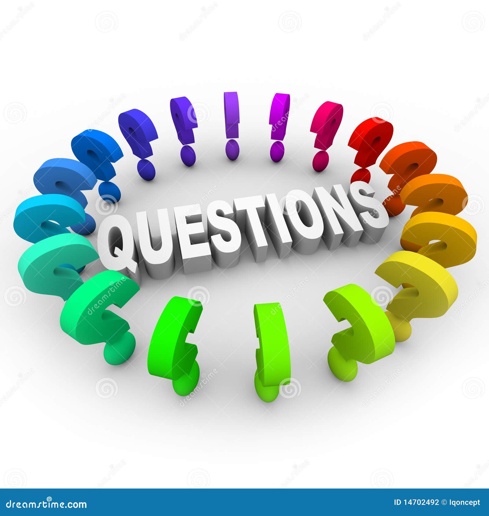 Question Marks Around Word Stock Photography | CartoonDealer.com #14702492