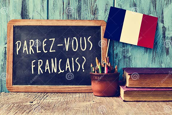 Question Parlez-vous Francais? Do You Speak French? Stock Photo - Image ...