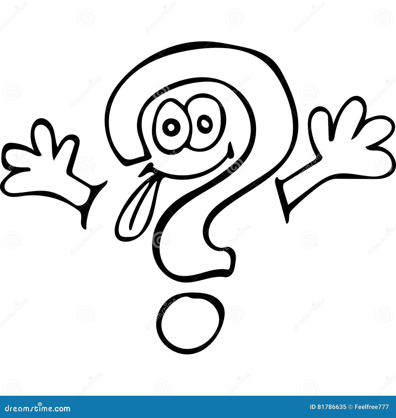 Download Question Sign Kids Coloring Pages Stock Illustration ...