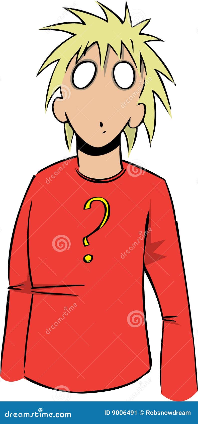 Questioning stock vector. Illustration of hand, cartoon - 9006491