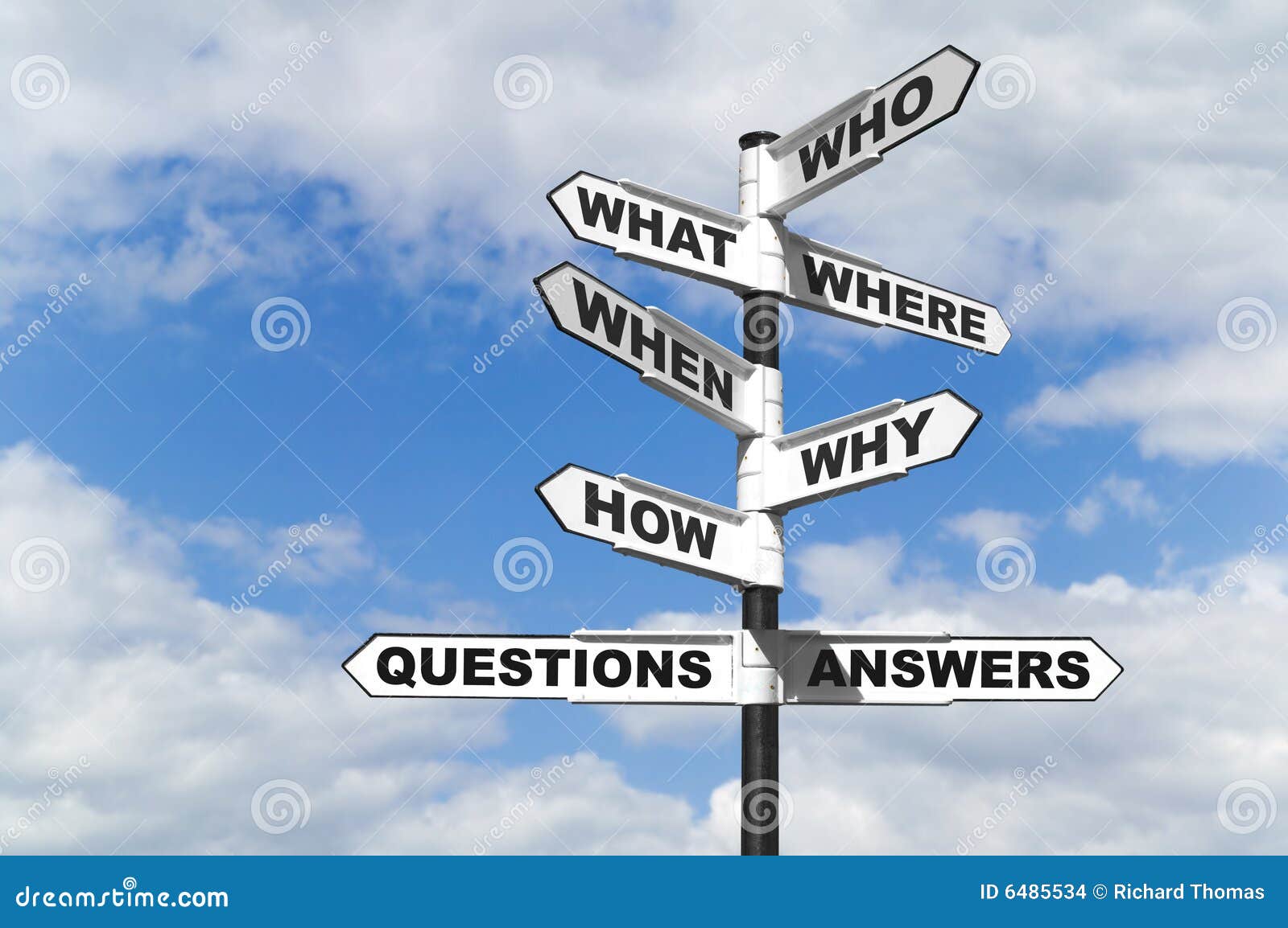 questions and answers signpost