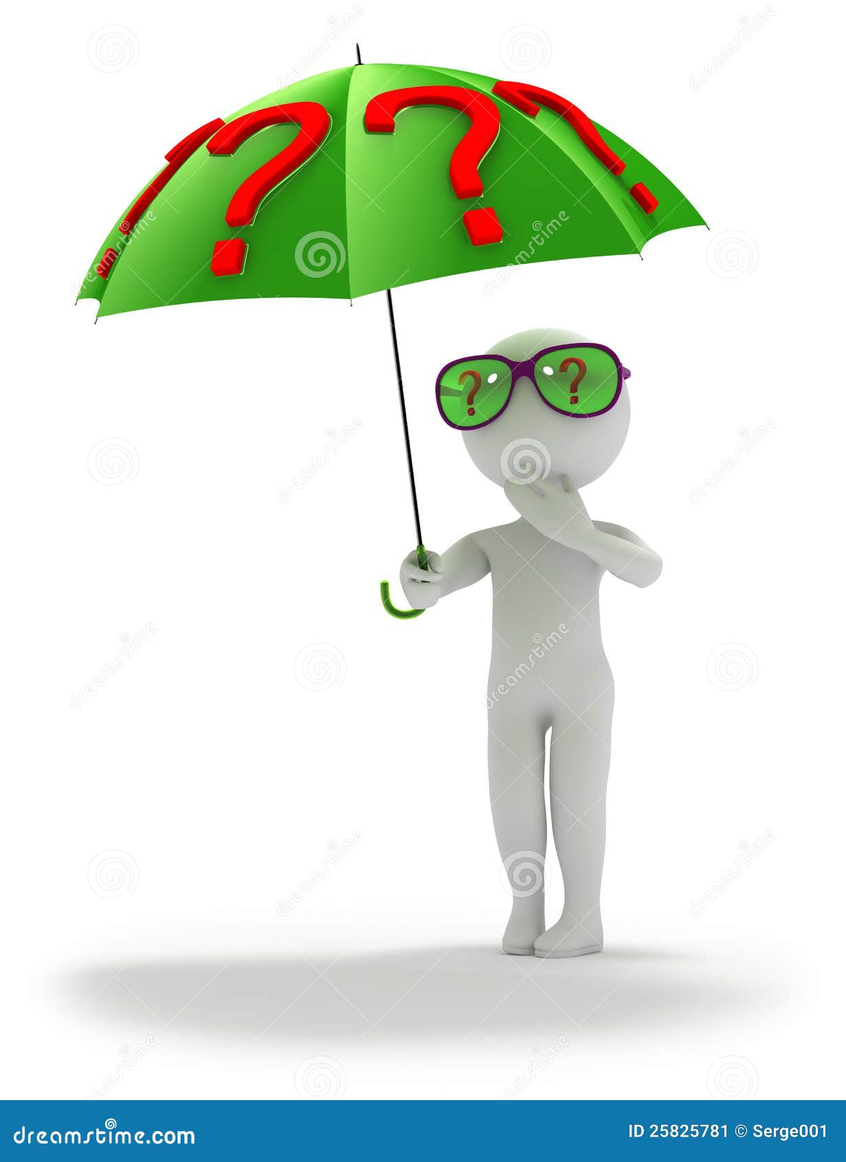 Questions Around Looking for Answer Stock Illustration Illustration