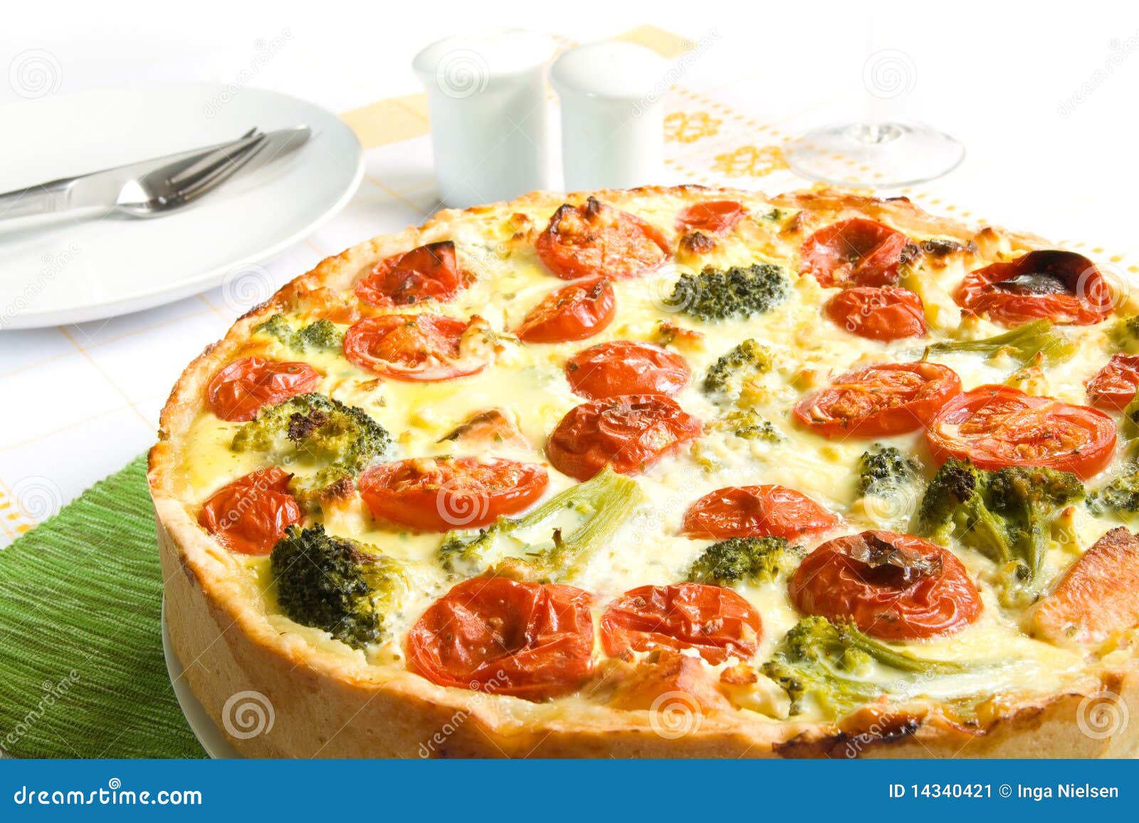 Quiche stock image. Image of quiche, table, baked, meal - 14340421