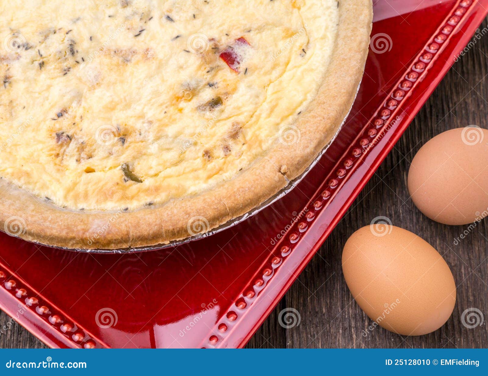 Quiche Dish stock photo. Image of french, meat, classic 25128010