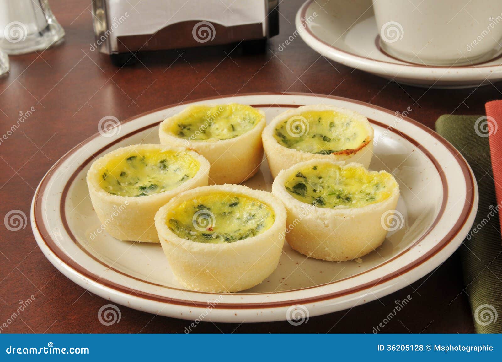 Quiche Florentine stock photo. Image of food, beverage 36205128