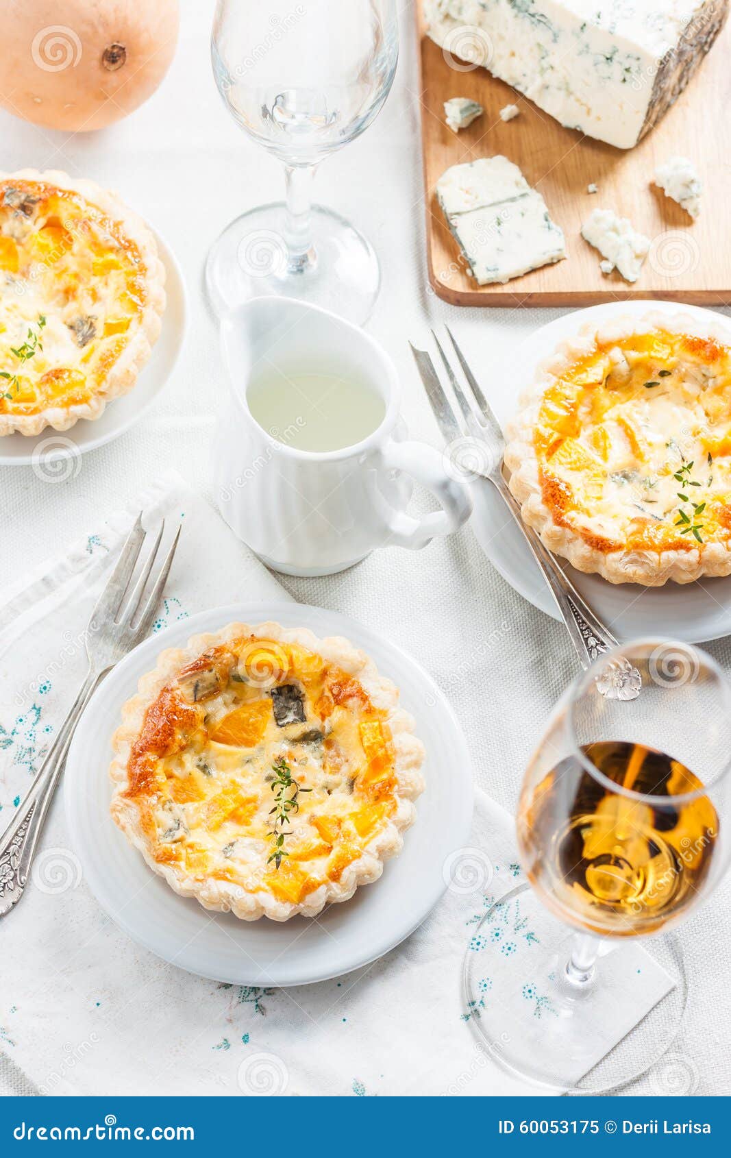 Quiche with Pumpkin and Blue Cheese. Stock Image - Image of gourmet ...