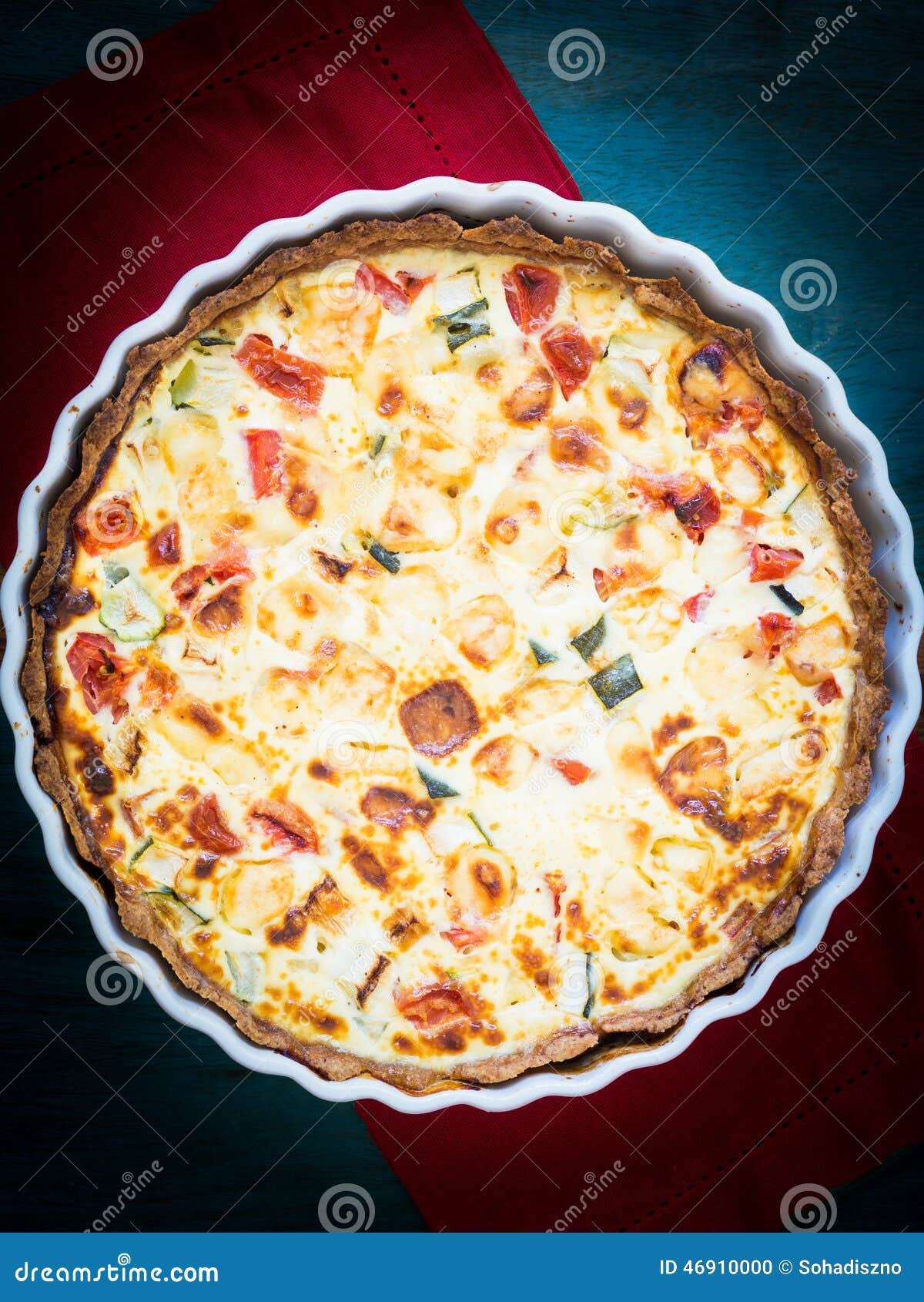 Quiche stock photo. Image of eating, grain, light, tomatoes 46910000