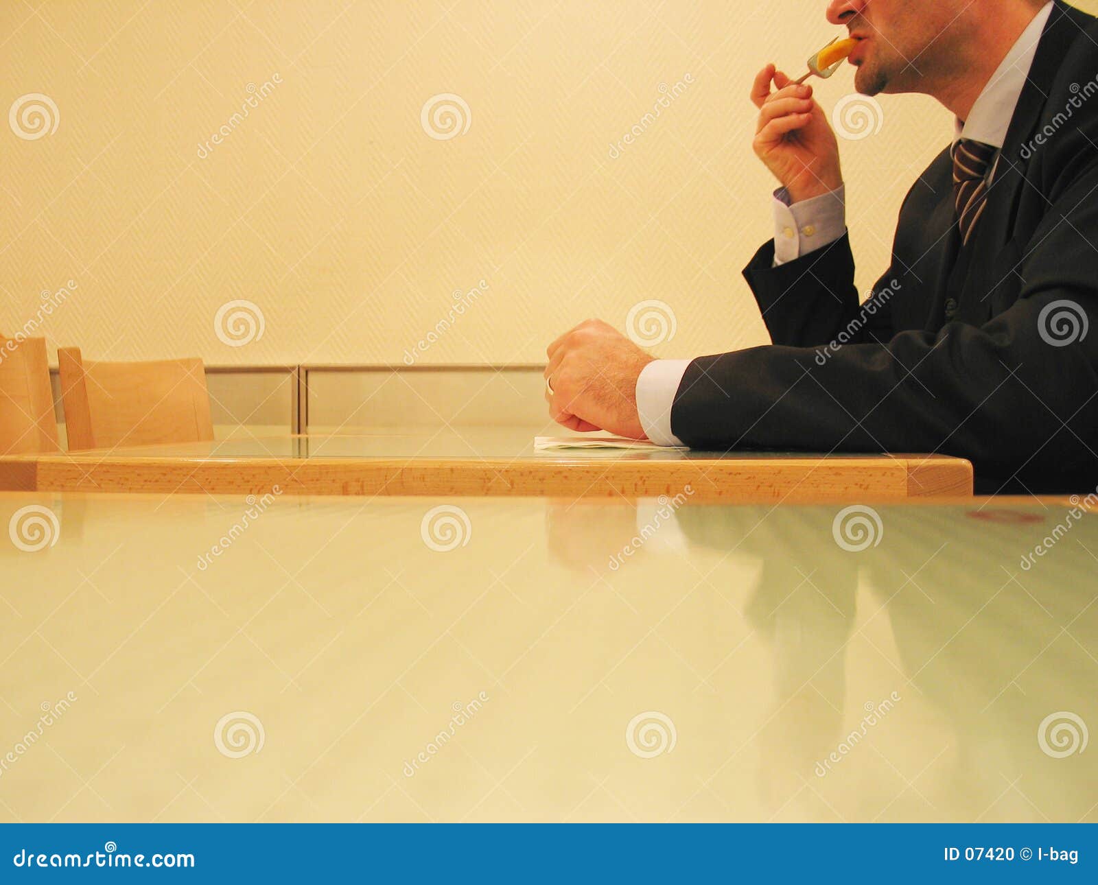 Quick business lunch stock photo. Image of french, stress 7420