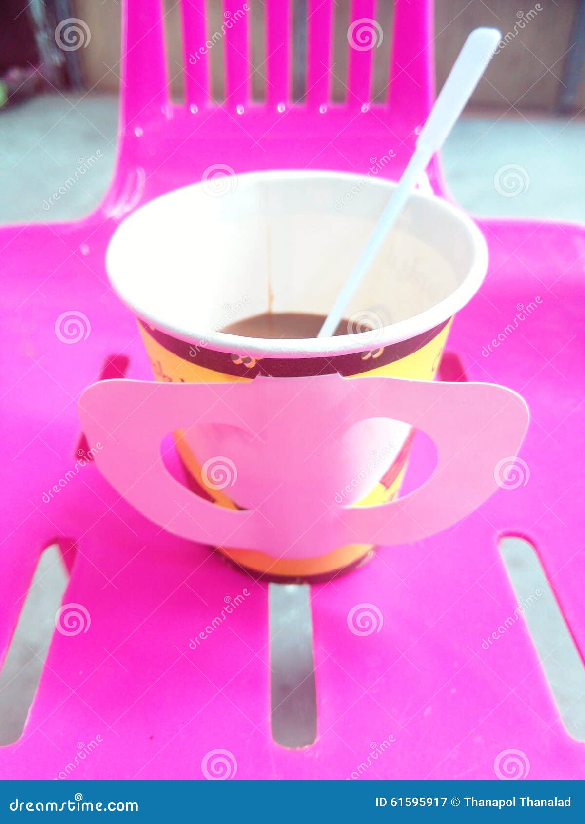 Quick coffee stock image. Image of simple, rerax, pink - 61595917