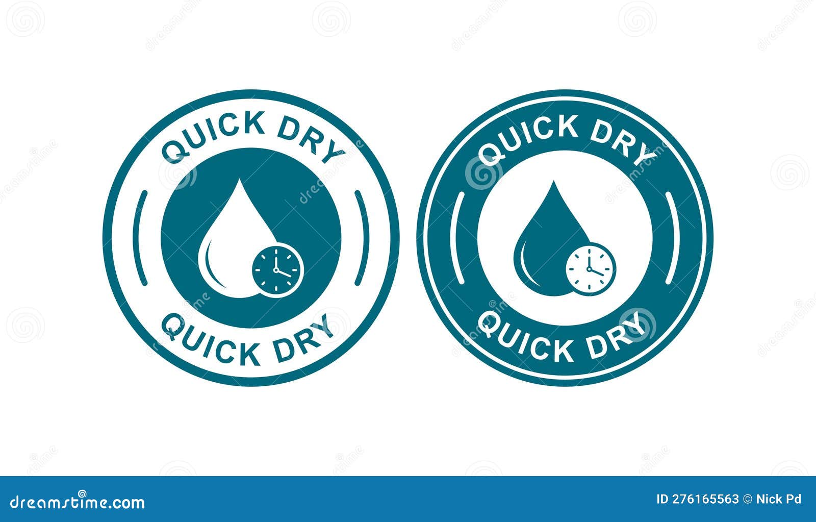 Quick Dry Logo Badge Vector Icon Stock Vector - Illustration of design ...