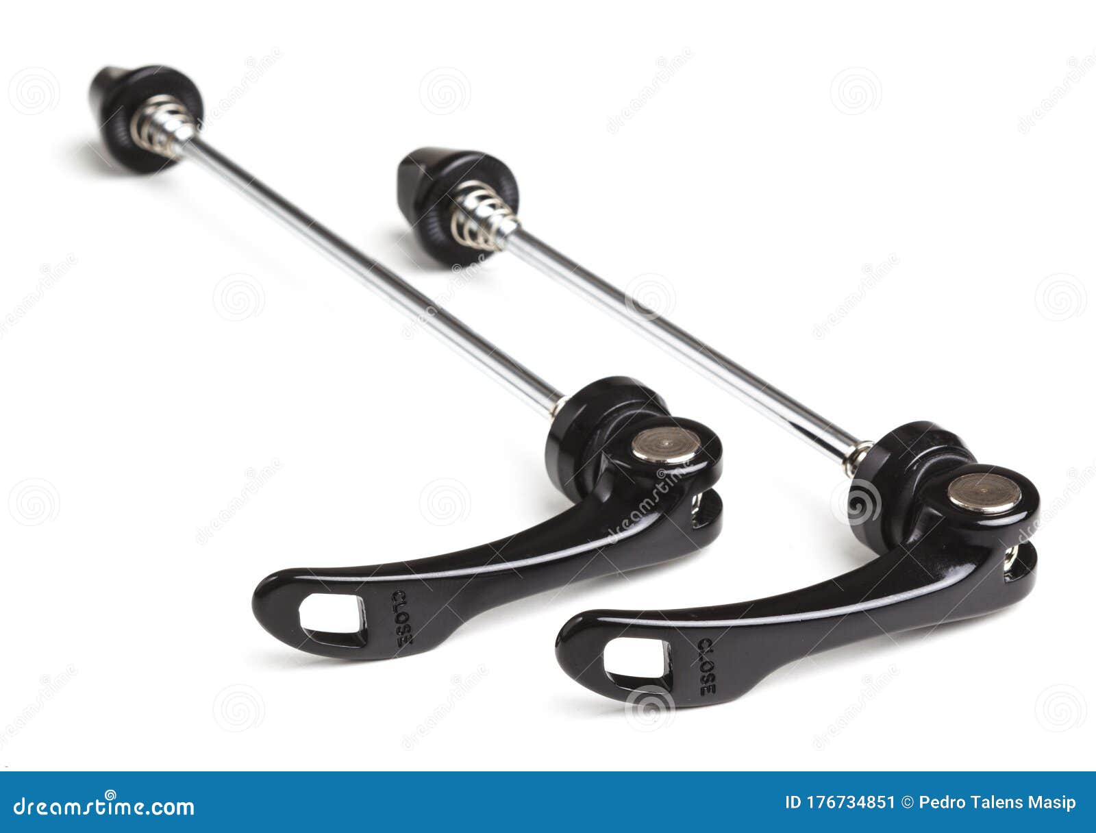 Quick Release for Bicycle Wheels. Isolated White Background Stock Image Image of parts, grip