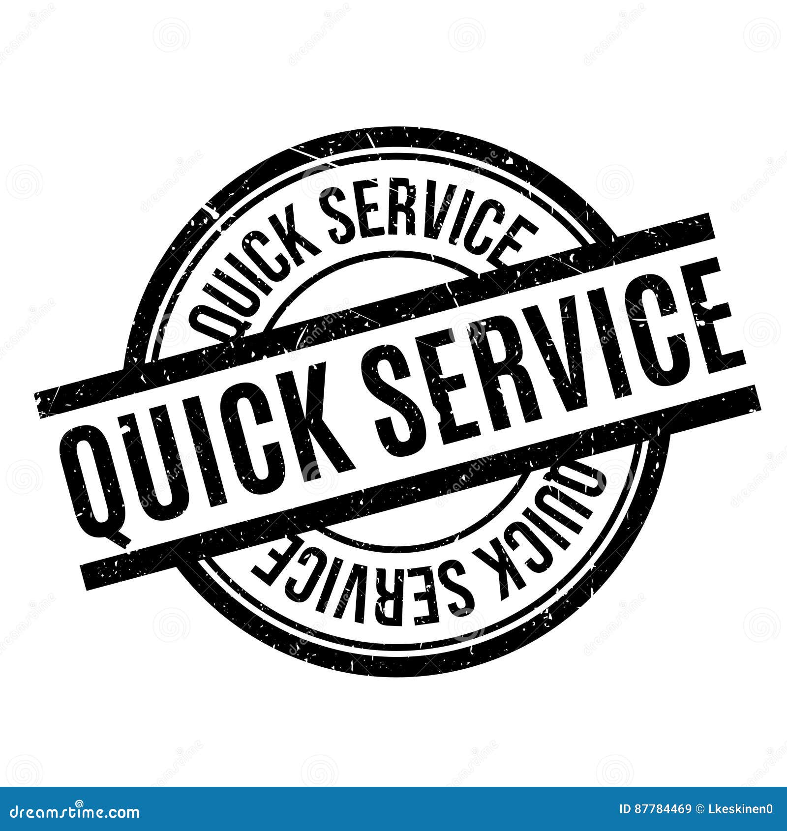 quick service rubber stamp
