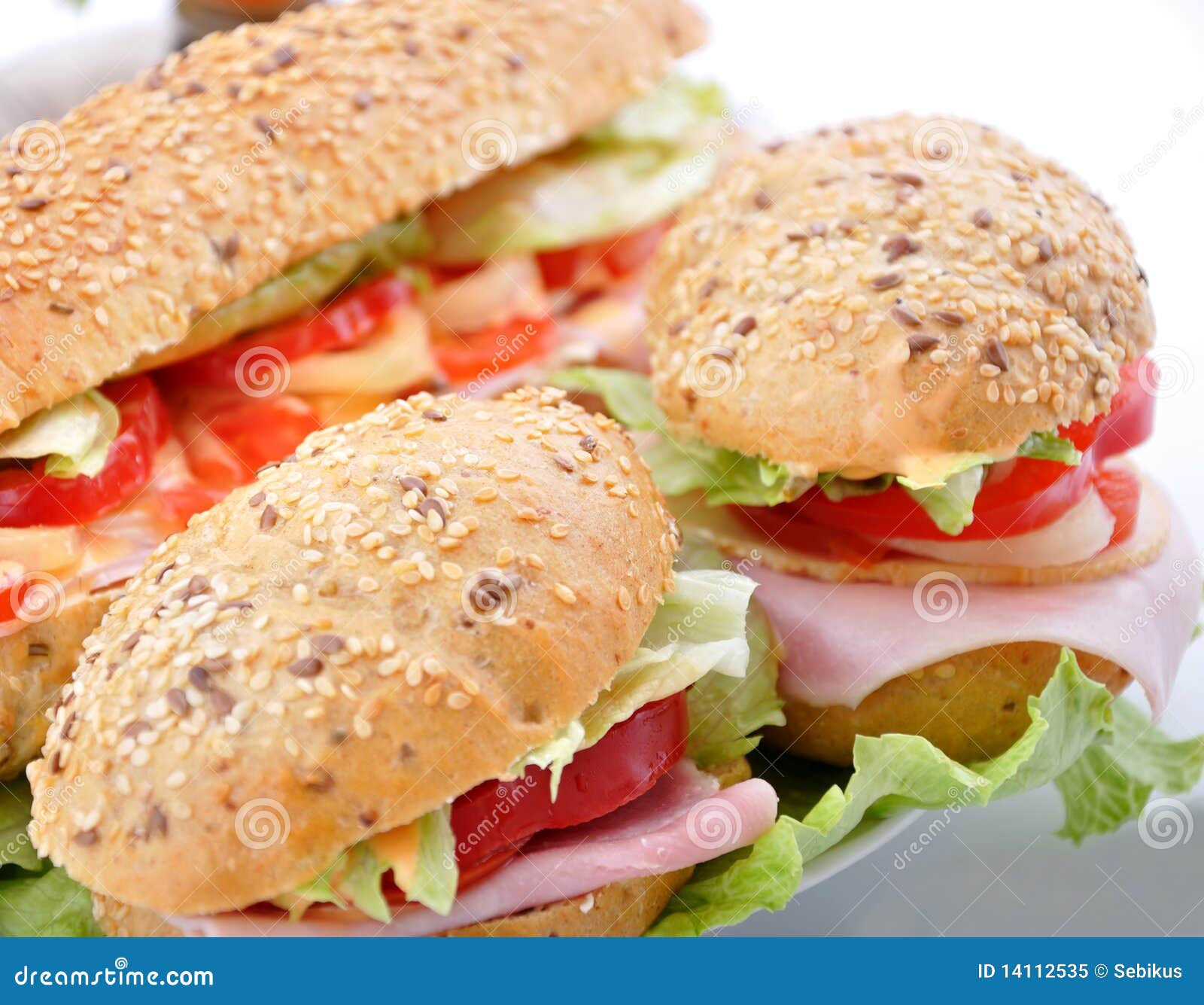 Quick snack sandwich stock image. Image of meat, cuts 14112535