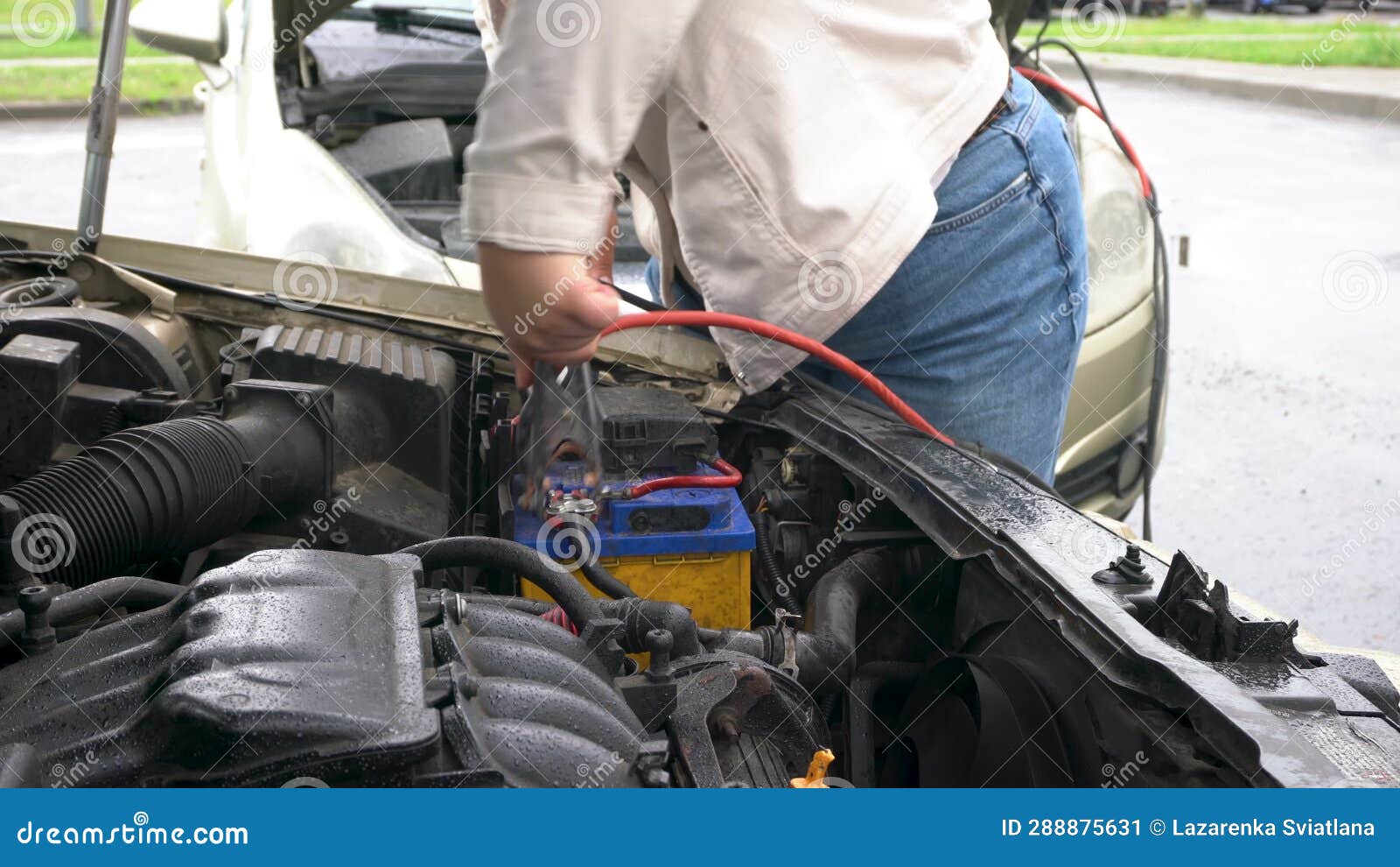 Quick Start, the Process of Using a Charged Battery with a New or