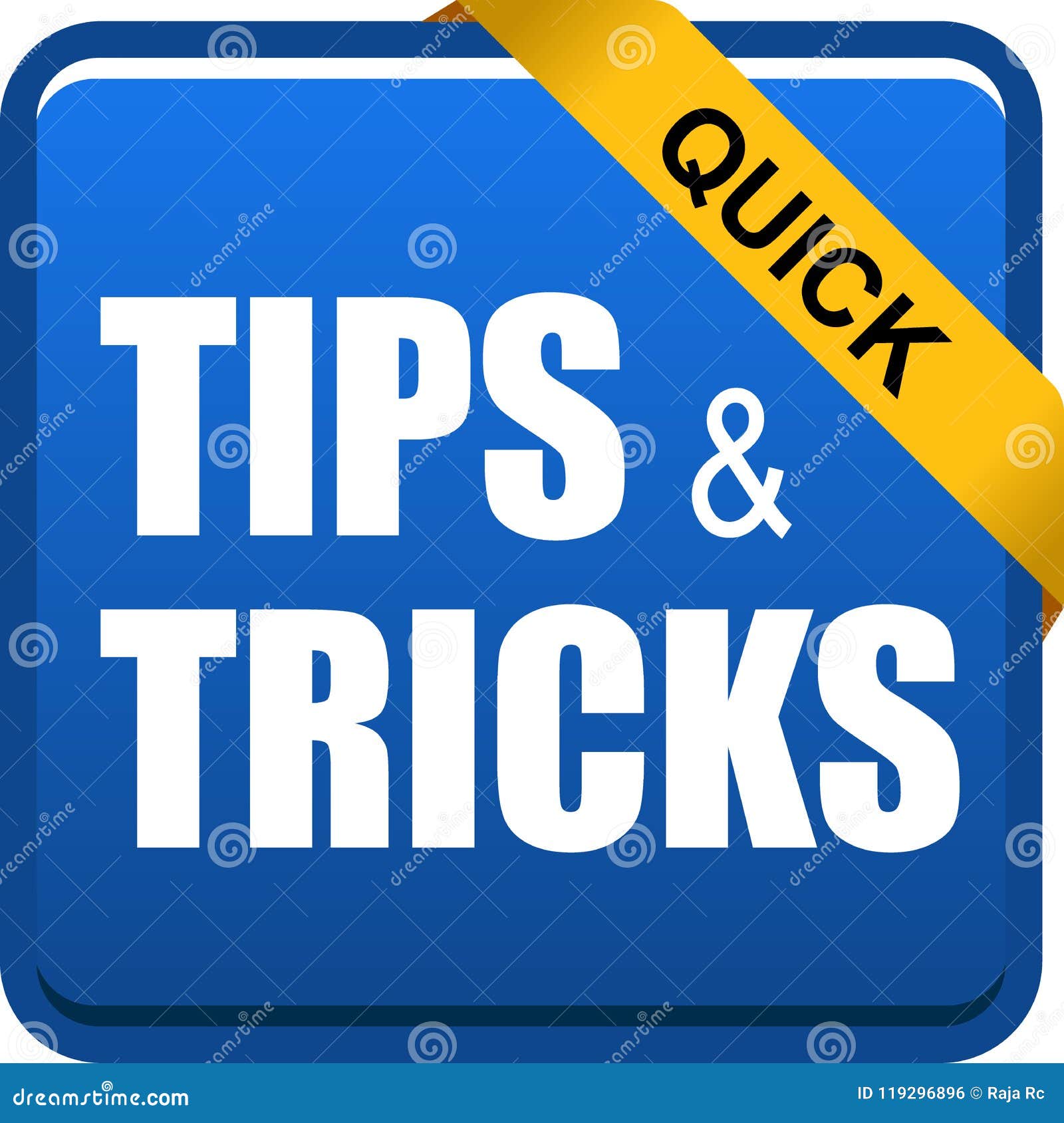 Quick tips and tricks stock vector. Illustration of helping - 119296896