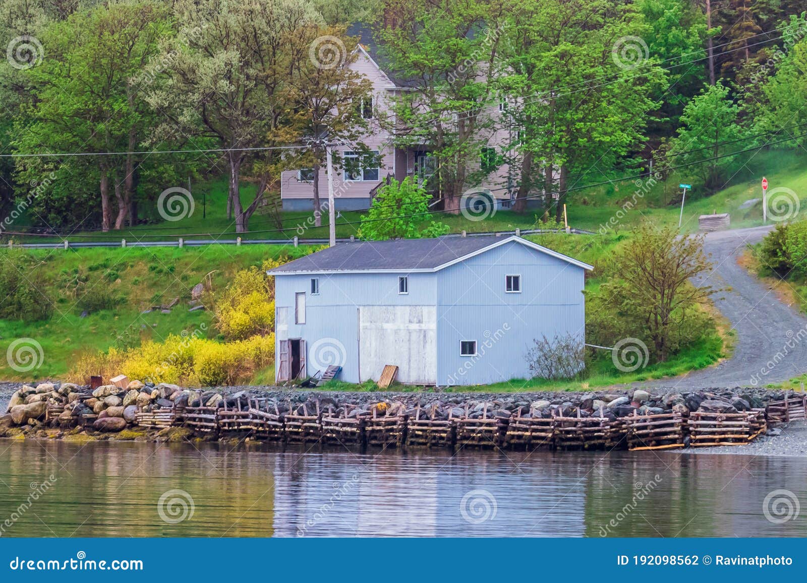Quiet Cabin on the Ocean Avalon Peninsula, Newfoundland, Canada Stock Photo Image of fjords