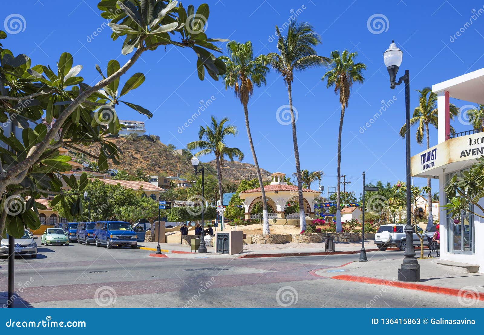 Cabo San Lucas, Mexico, Cityscape. Main Square. Editorial Stock Photo ...