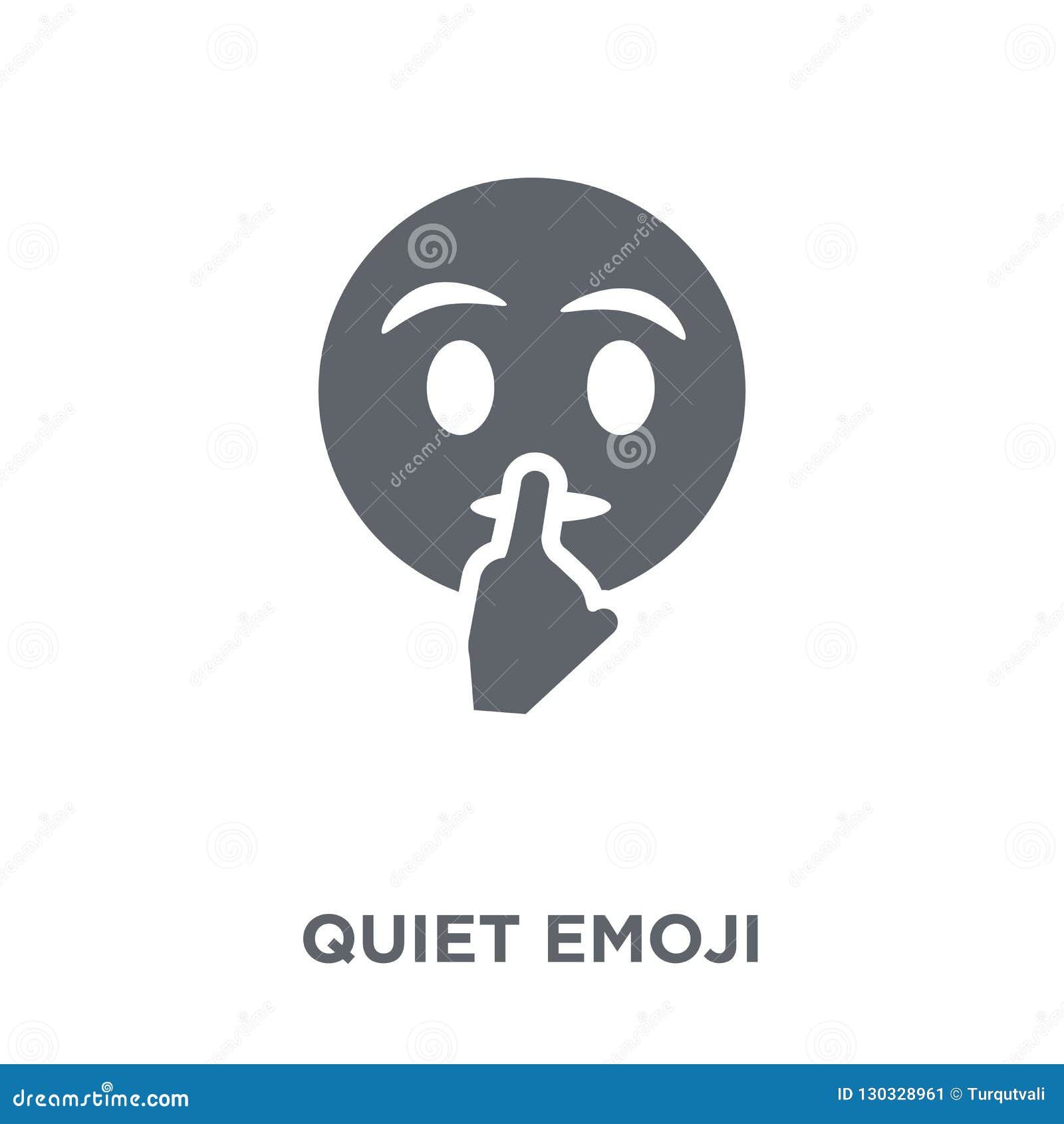 Quiet Emoji Icon from Emoji Collection. Stock Vector Illustration of