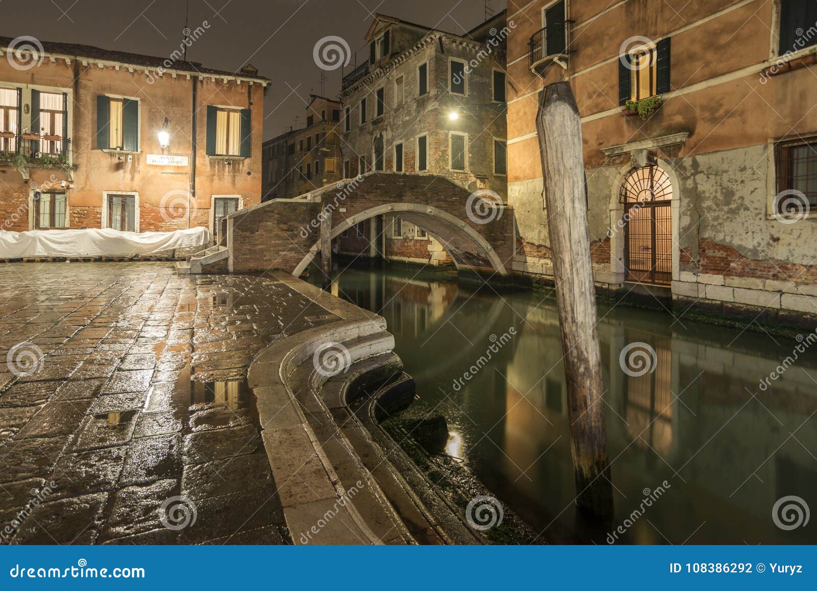Quiet night in Venice stock photo. Image of travel, venice 108386292