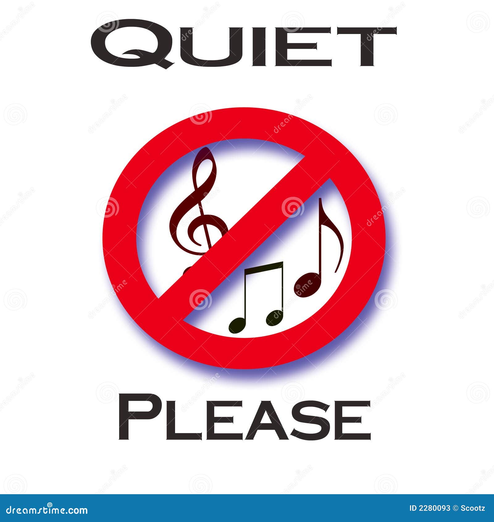 clipart quiet sign - photo #25