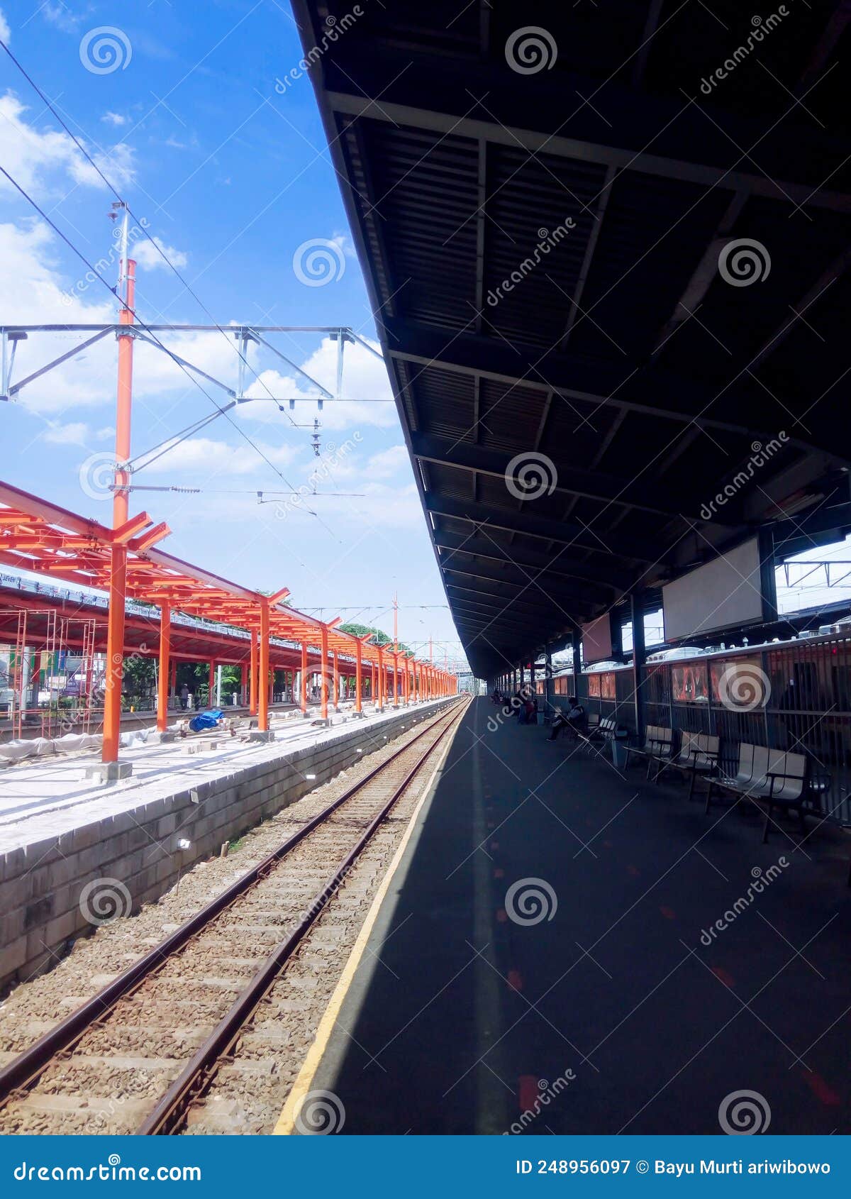 Quiet train station stock image. Image of vehicle, railway 248956097