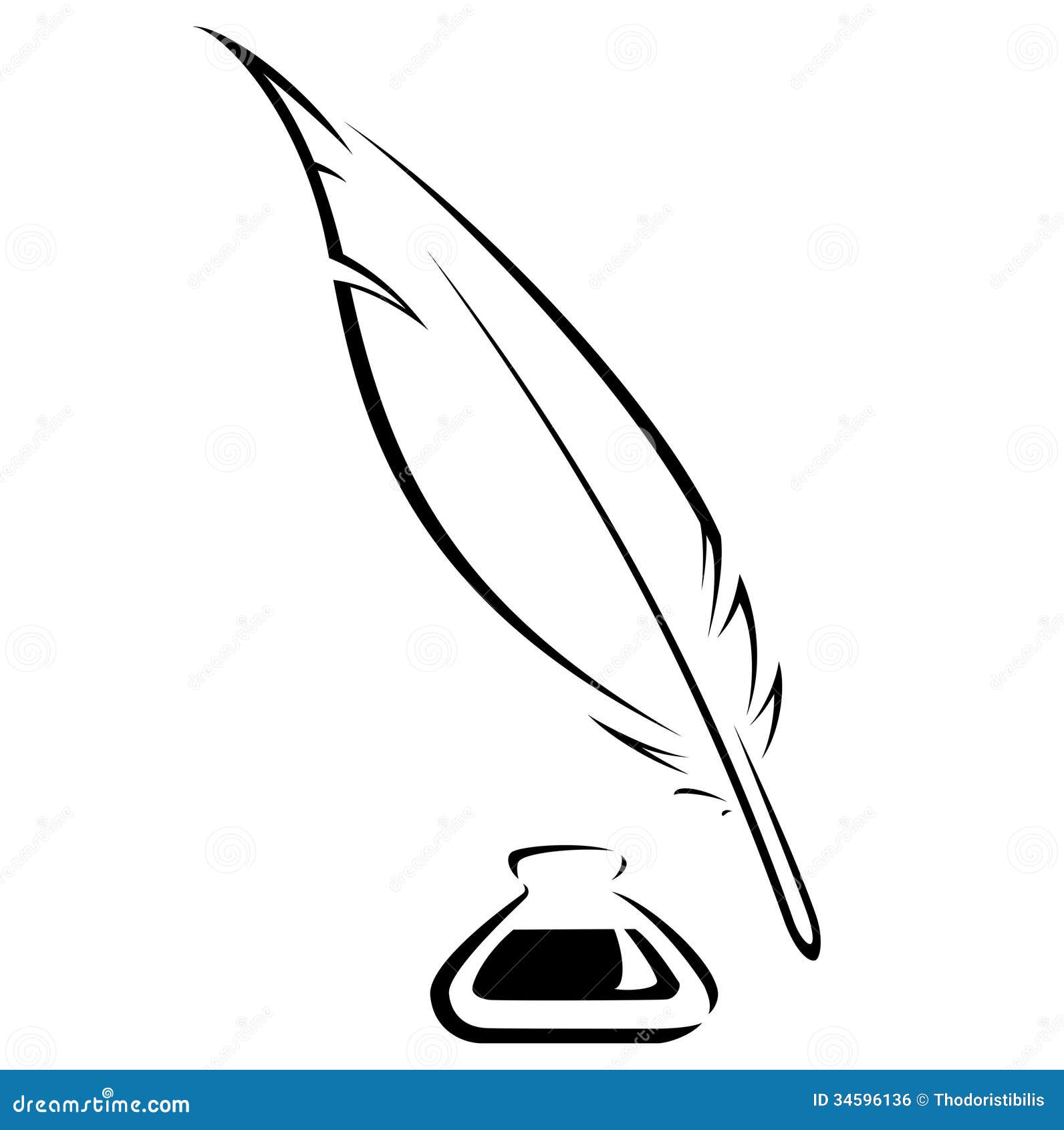 Quill and Ink Clip Art