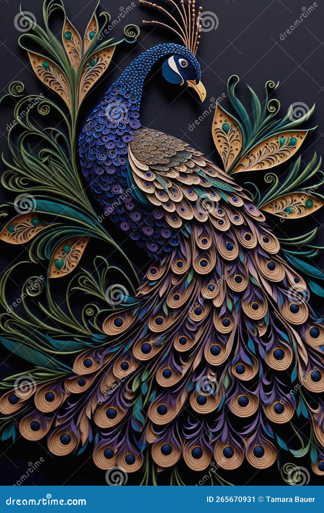 Quilling peacock deals